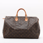 Borsa Speedy 40 in tela Monogram marrone
