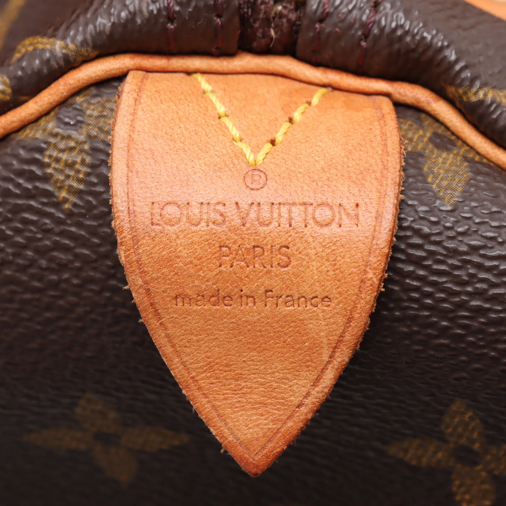Borsa Speedy 40 in tela Monogram marrone