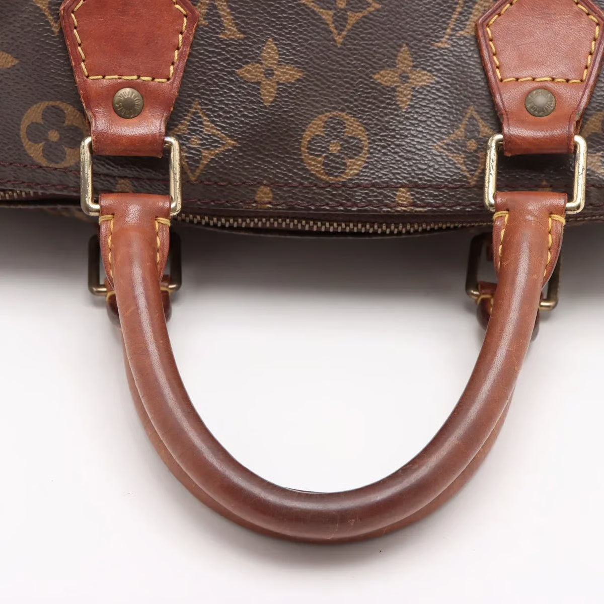 Sac Speedy 30 Vintage en toile monogram marron