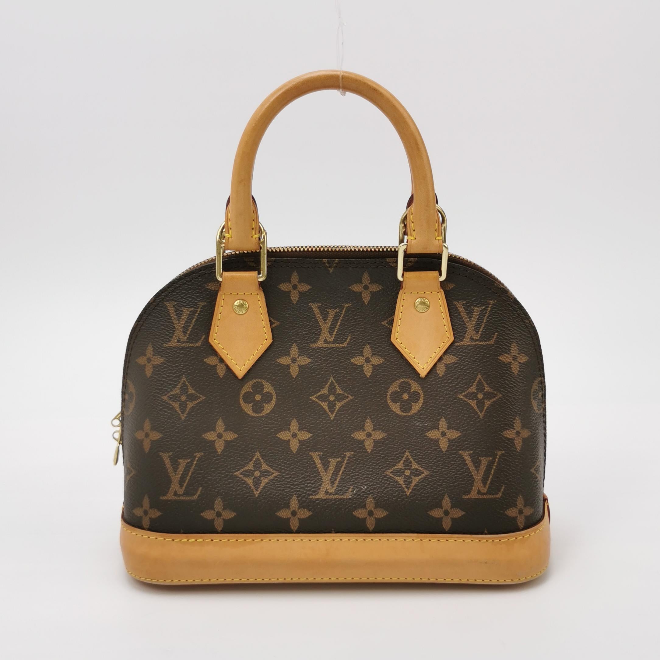 Sac Alma BB Vintage en toile monogram marron Louis Vuitton