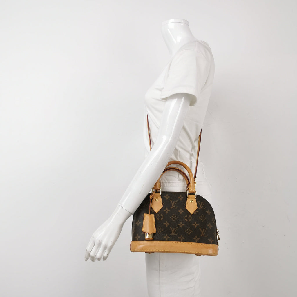 Sac Alma BB Vintage en toile monogram marron Louis Vuitton