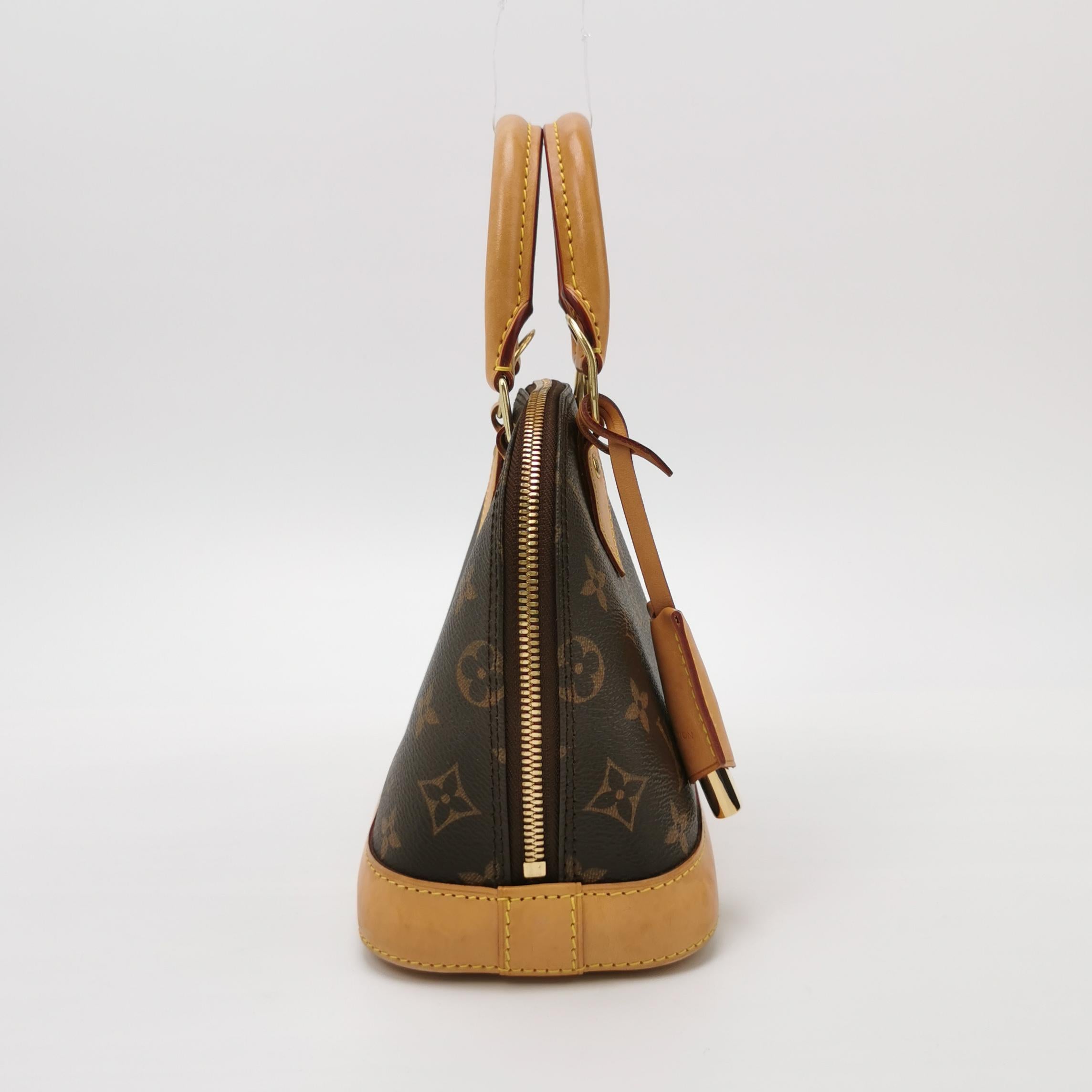 Sac Alma BB Vintage en toile monogram marron Louis Vuitton