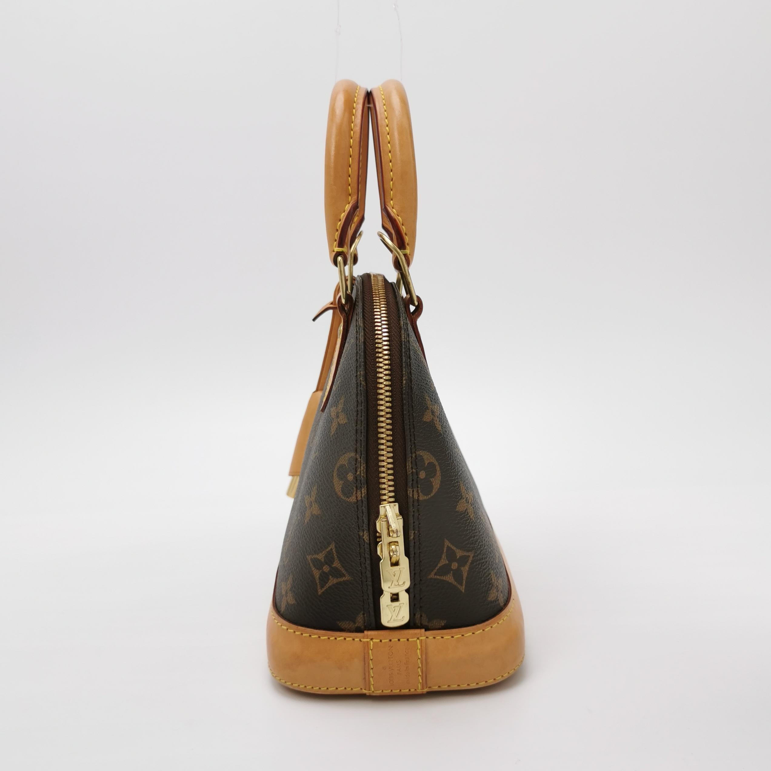 Sac Alma BB Vintage en toile monogram marron Louis Vuitton