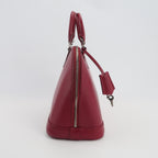 Sac Alma PM vintage en cuir épi bordeaux Louis Vuitton