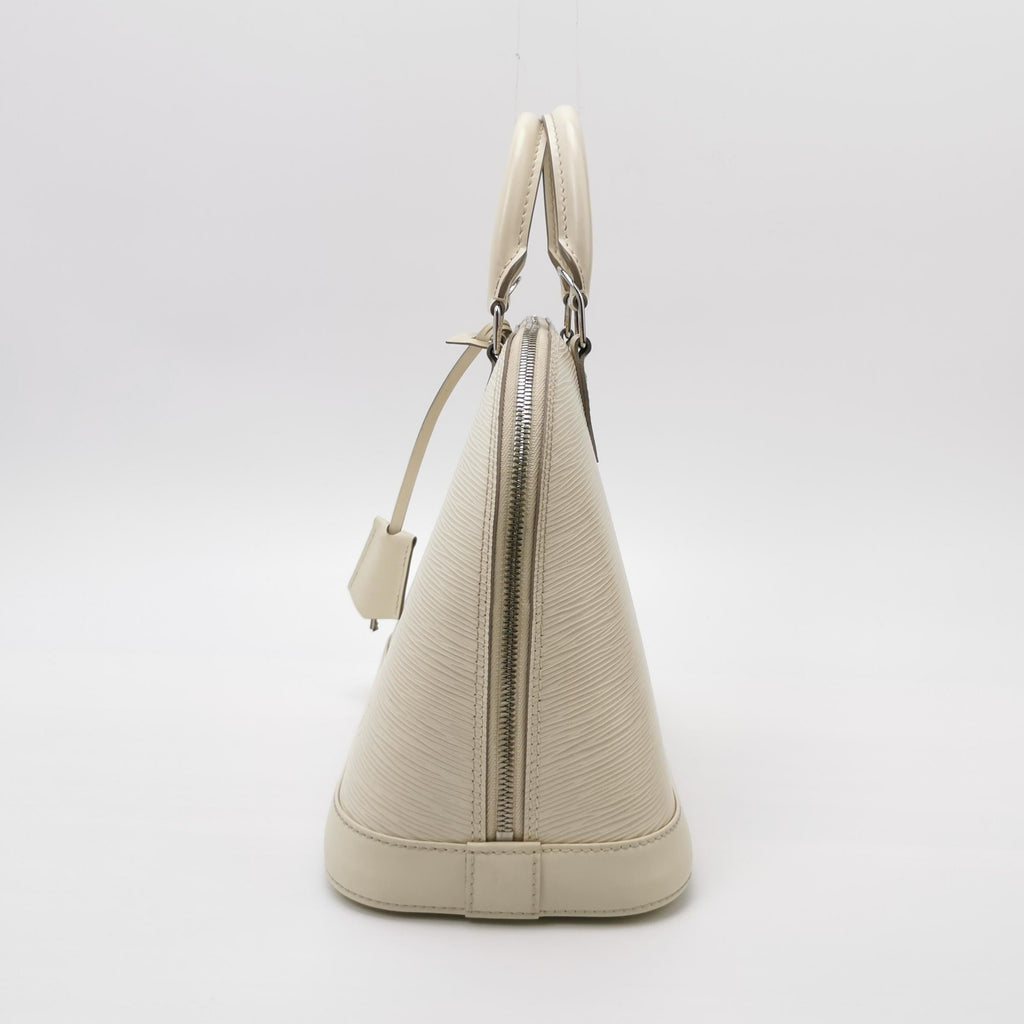 Sac Alma PM vintage en cuir épi gris Louis Vuitton