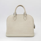 Sac Alma PM vintage en cuir épi gris Louis Vuitton
