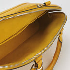 Sac Alma PM vintage en cuir épi jaune Louis Vuitton