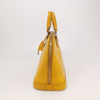 Sac Alma PM vintage en cuir épi jaune Louis Vuitton