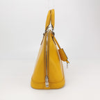 Sac Alma PM vintage en cuir épi jaune Louis Vuitton
