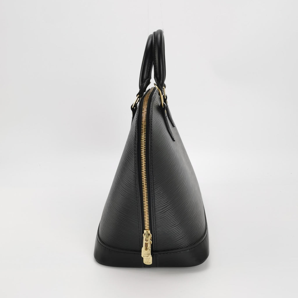 Sac Alma PM vintage en cuir épi noir Louis Vuitton