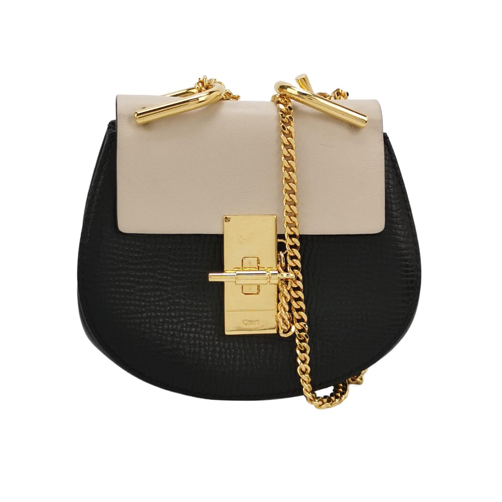 Sac Bandoulière Drew en cuir noir Chloé