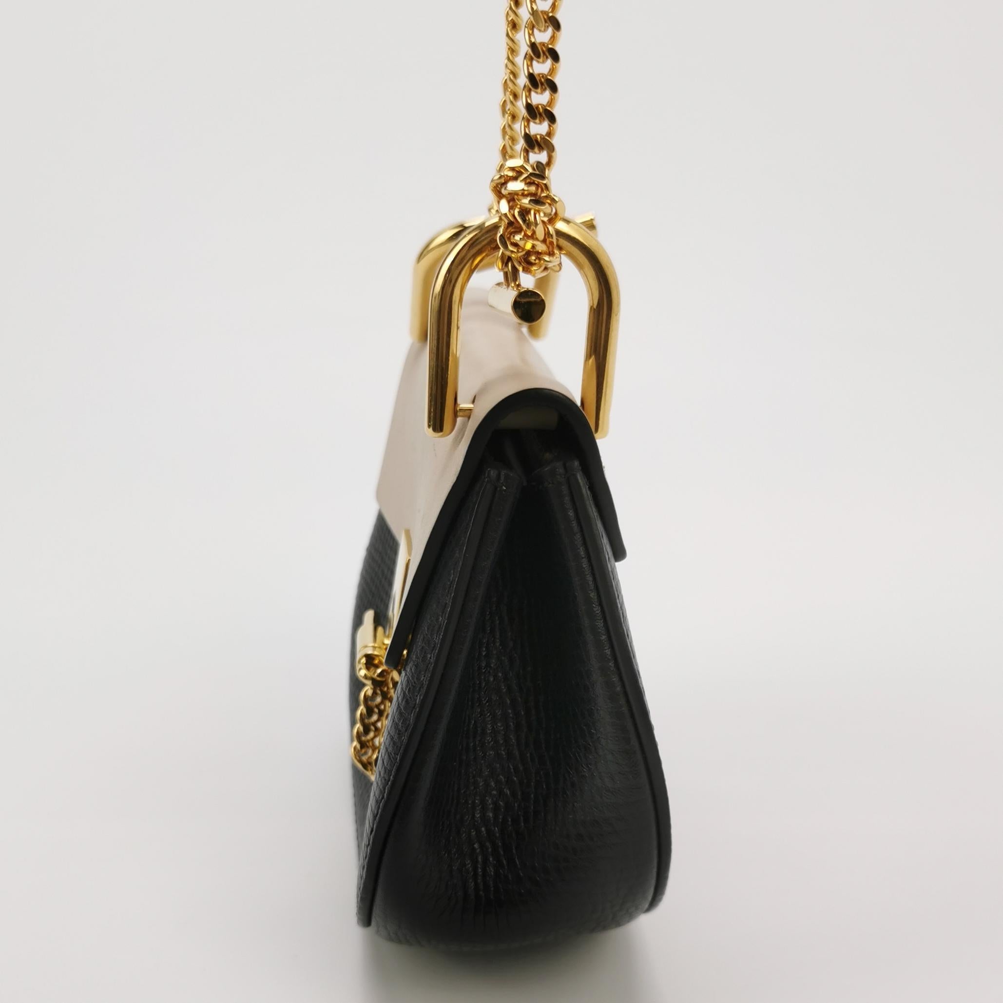 Sac Bandoulière Drew en cuir noir Chloé