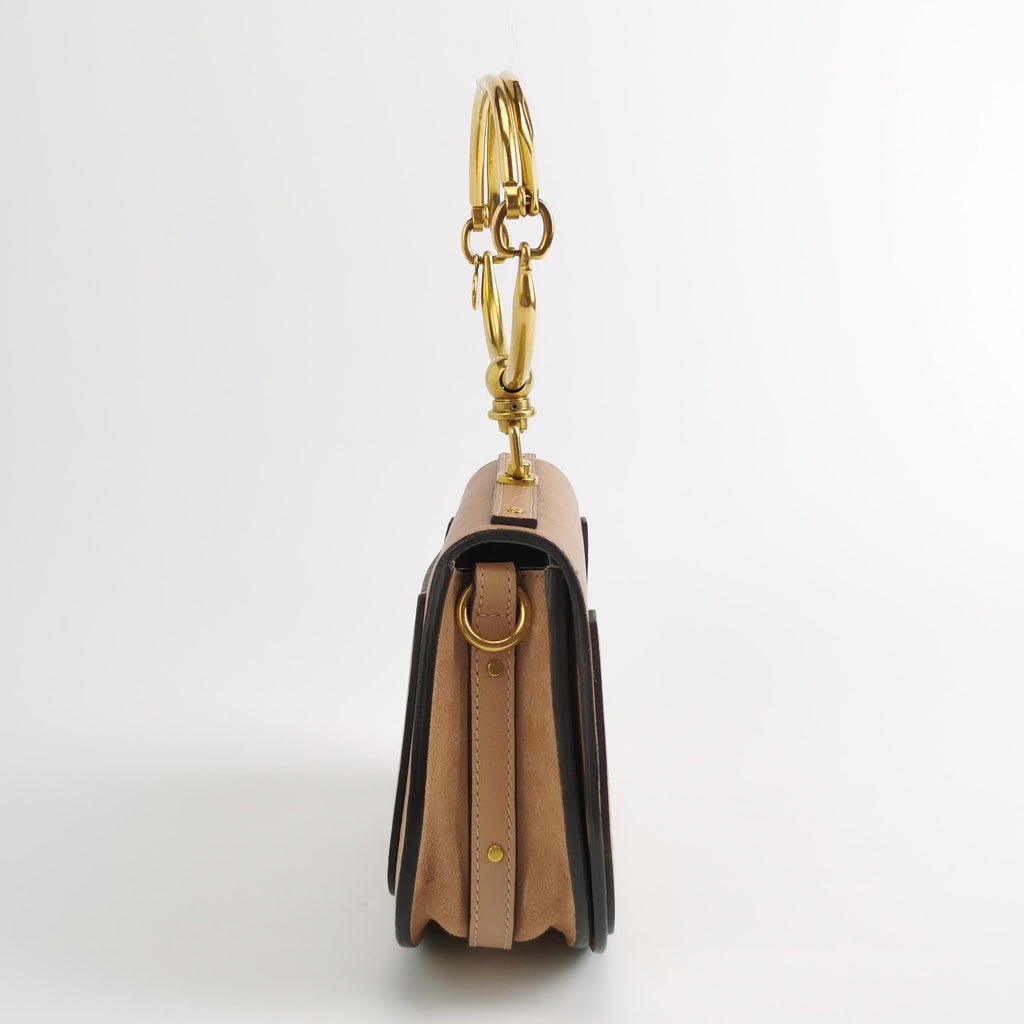 Sac Bandoulière Nile en cuir beige Chloé