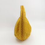 Sac Belly Hobo en cuir jaune Bottega Veneta