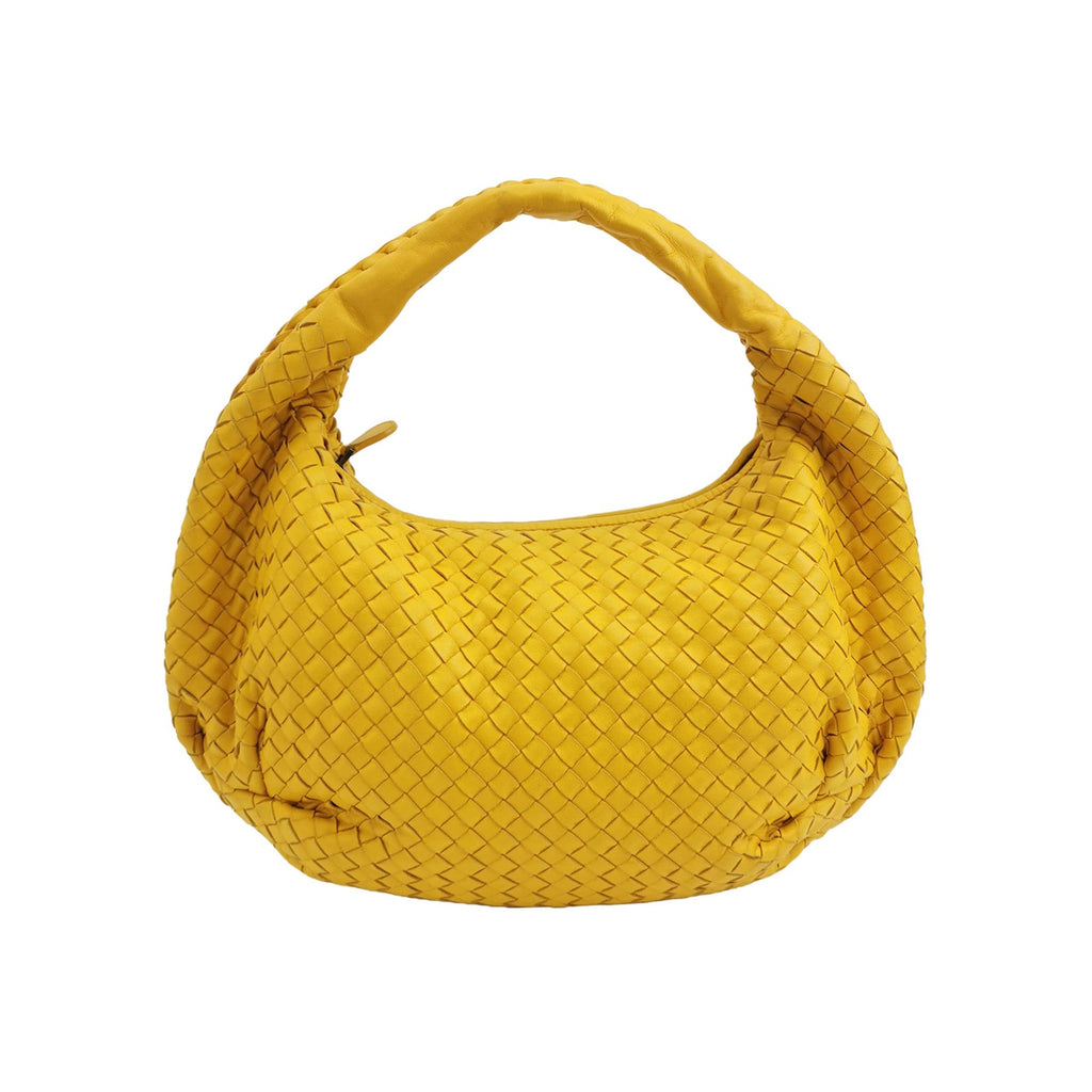 Sac Belly Hobo en cuir jaune Bottega Veneta