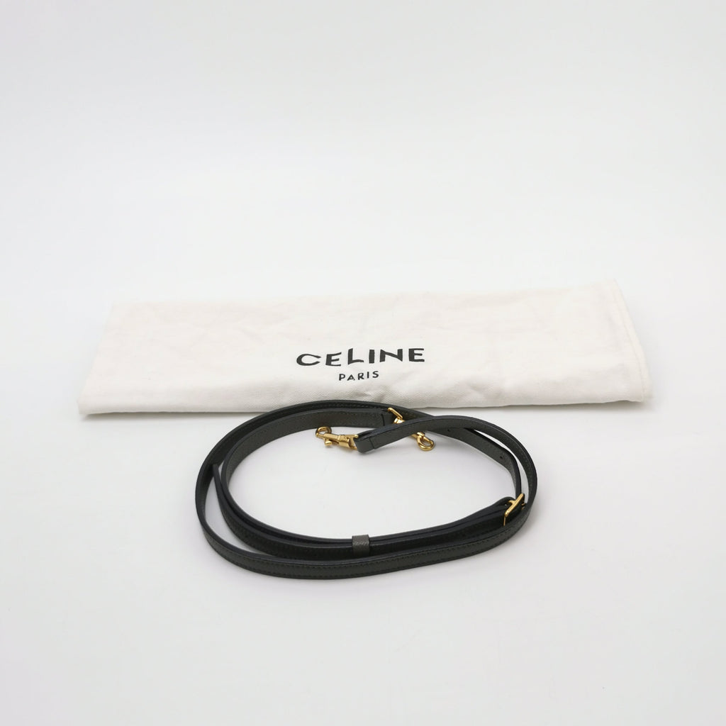 Sac Belt Micro en cuir gris Celine