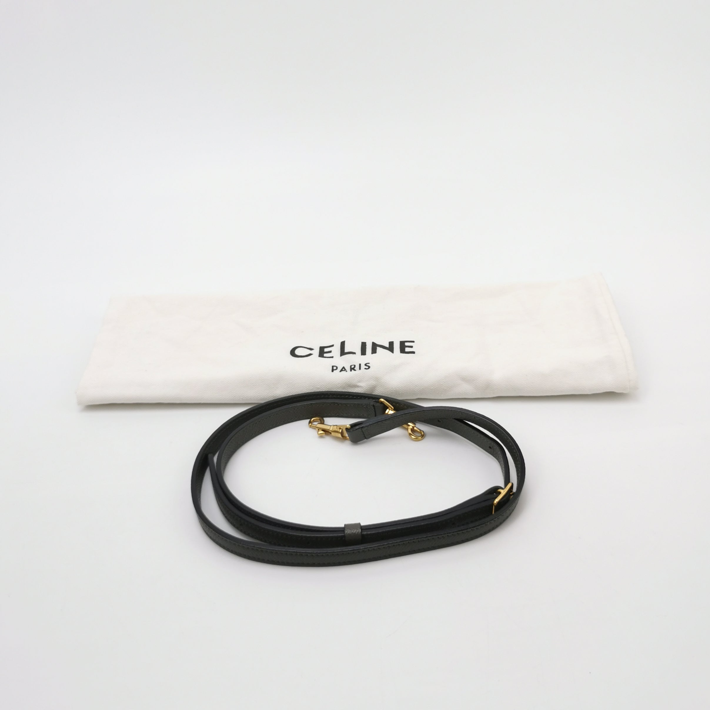 Sac Belt Micro en cuir gris Celine