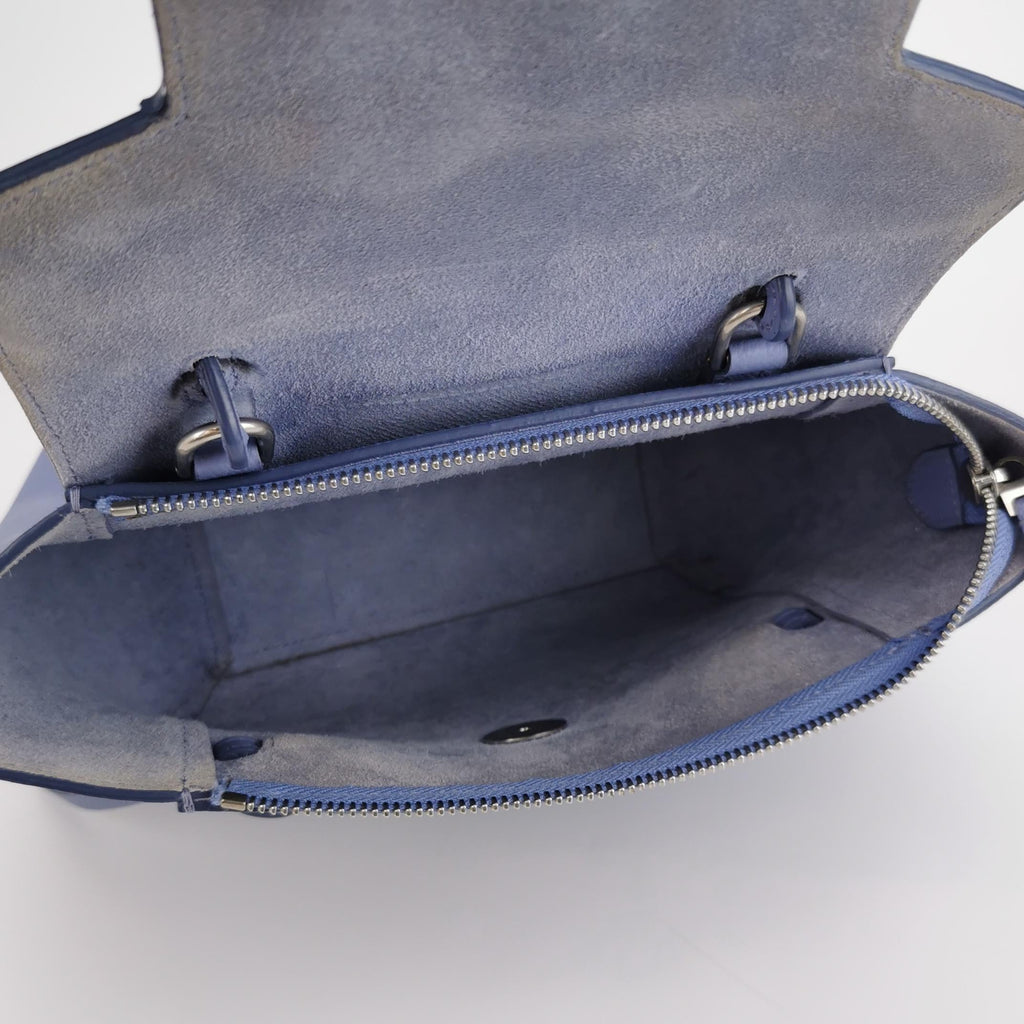 Sac Belt Micro en cuir violet Celine