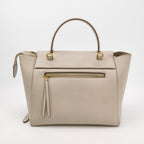 Sac Belt Mini en cuir beige Celine