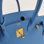 Sac Birkin 30 en cuir bleu Hermès