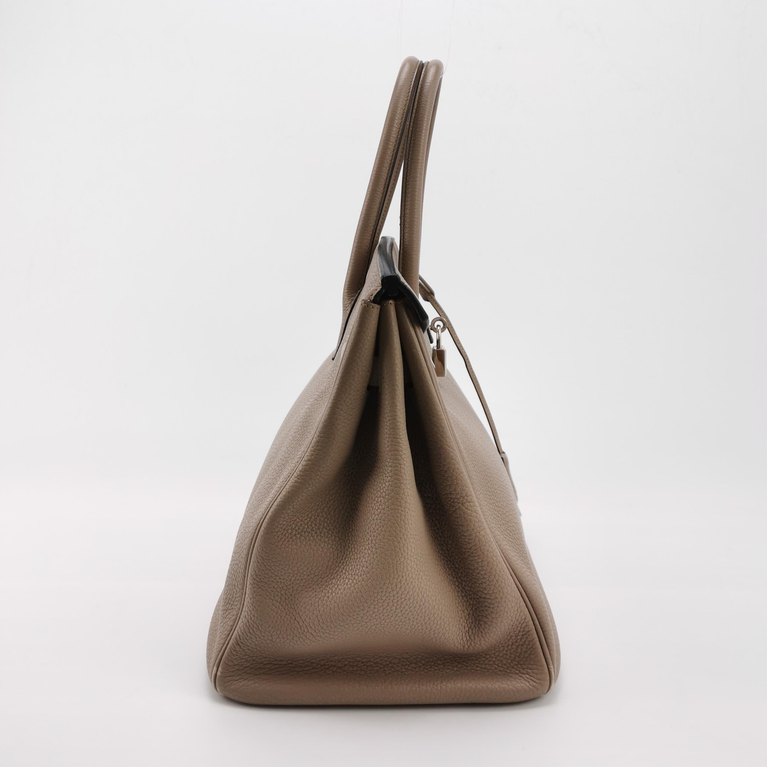 Sac Birkin 35 en cuir étoupe Hermès