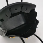 Sac Birkin 35 en cuir noir Hermès