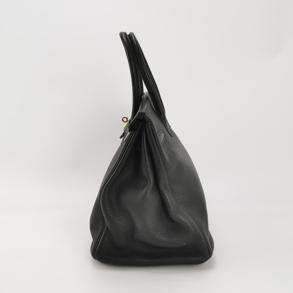 Sac Birkin 35 en cuir noir Hermès
