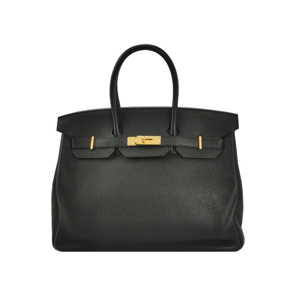 Sac Birkin 35 en cuir noir Hermès