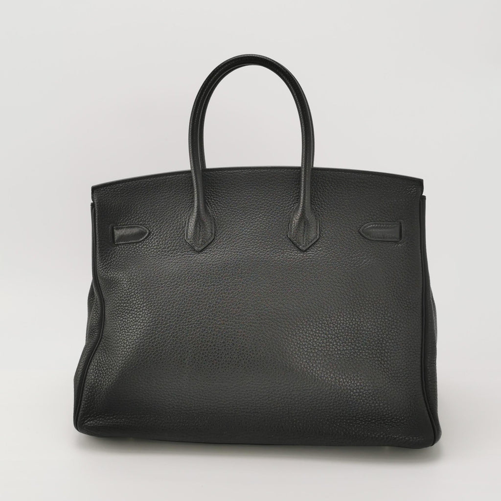 Sac Birkin 35 en cuir noir Hermès