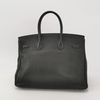 Sac Birkin 35 en cuir noir Hermès
