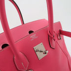 Sac Birkin 35 en cuir rose Hermès