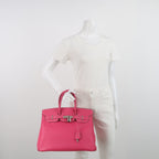 Sac Birkin 35 en cuir rose Hermès