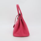 Sac Birkin 35 en cuir rose Hermès