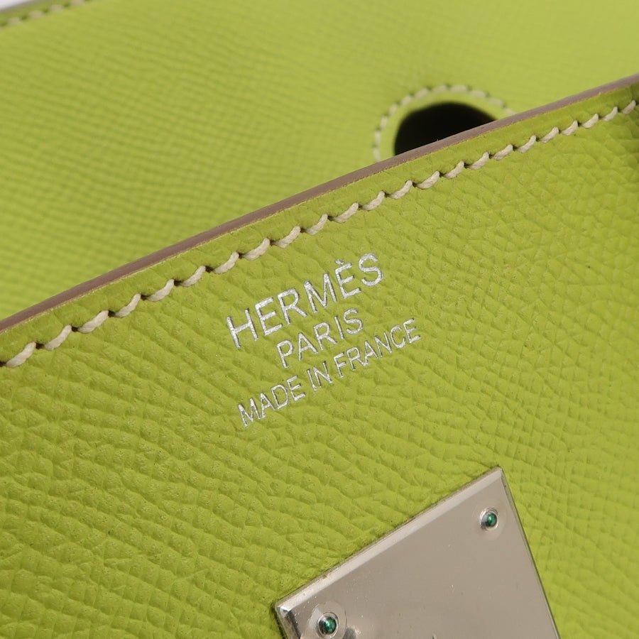 Sac Birkin 35 en cuir vert Secondement