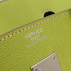 Sac Birkin 35 en cuir vert Secondement