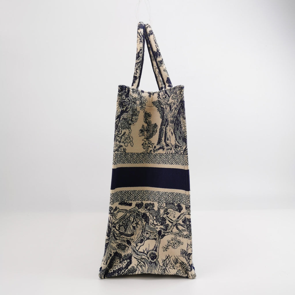 Sac Book Tote Medium Dior en toile de Jouy Dior