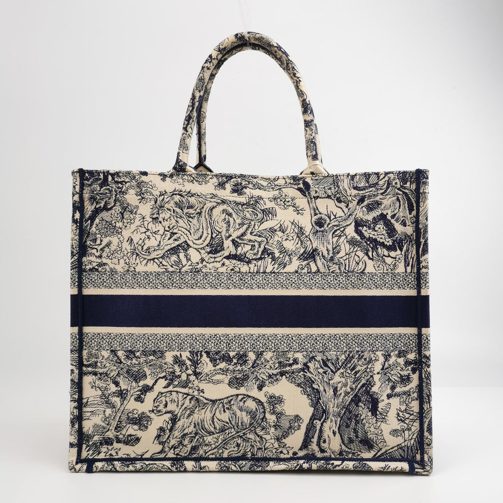 Sac Book Tote Medium Dior en toile de Jouy Dior