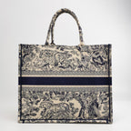 Sac Book Tote Medium Dior en toile de Jouy Dior