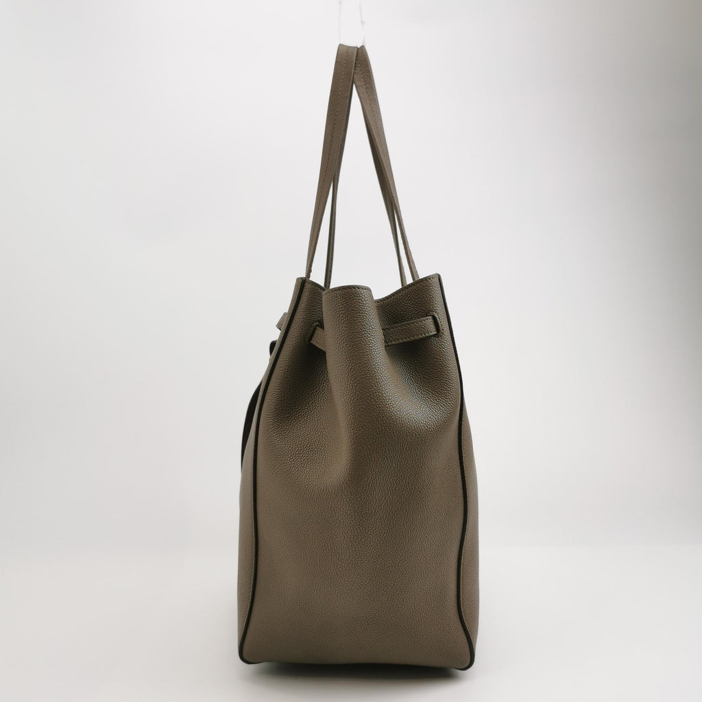 Sac Cabas Phantom en cuir taupe Celine