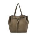 Sac Cabas Phantom en cuir taupe Celine