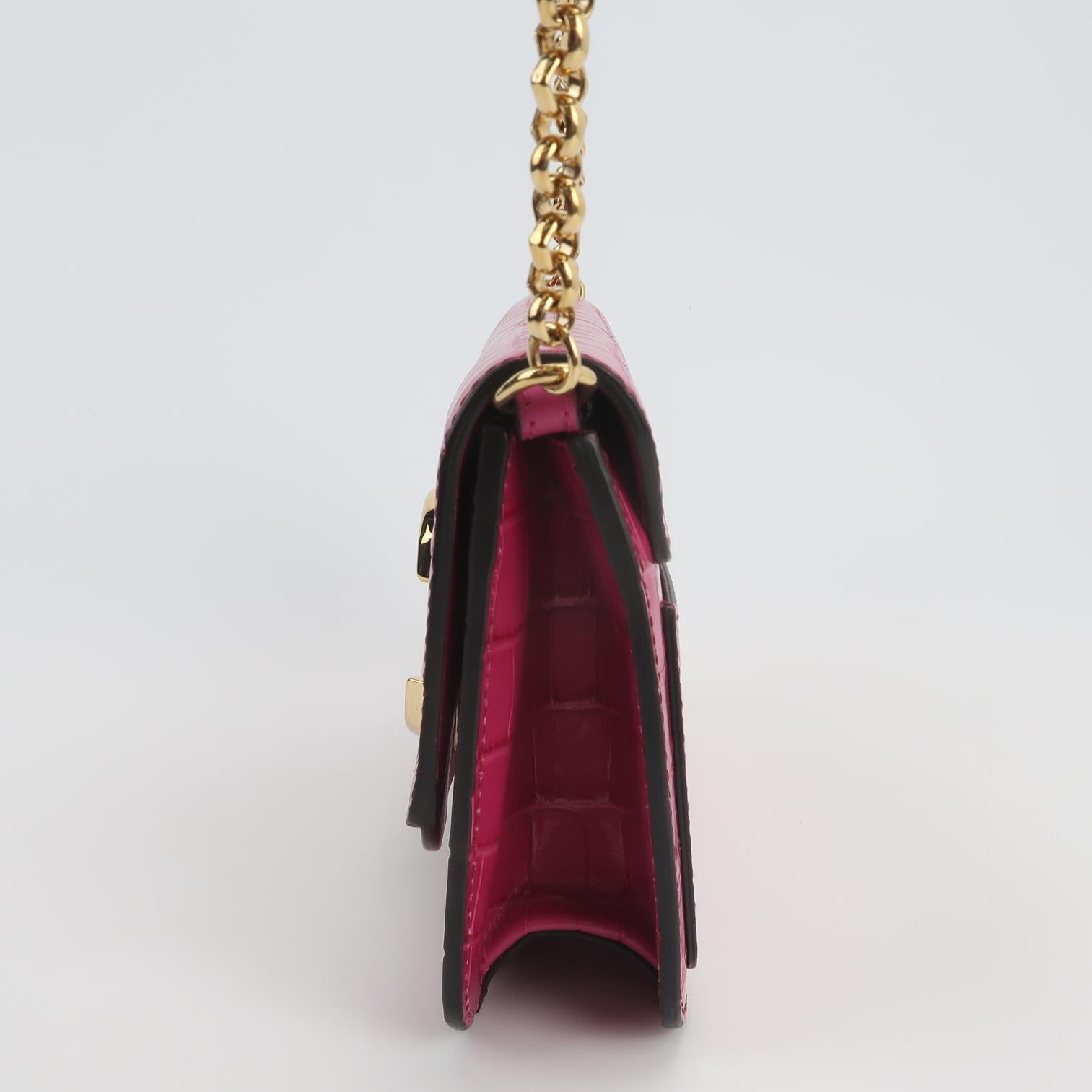 Sac Chloé C en cuir rose Chloé