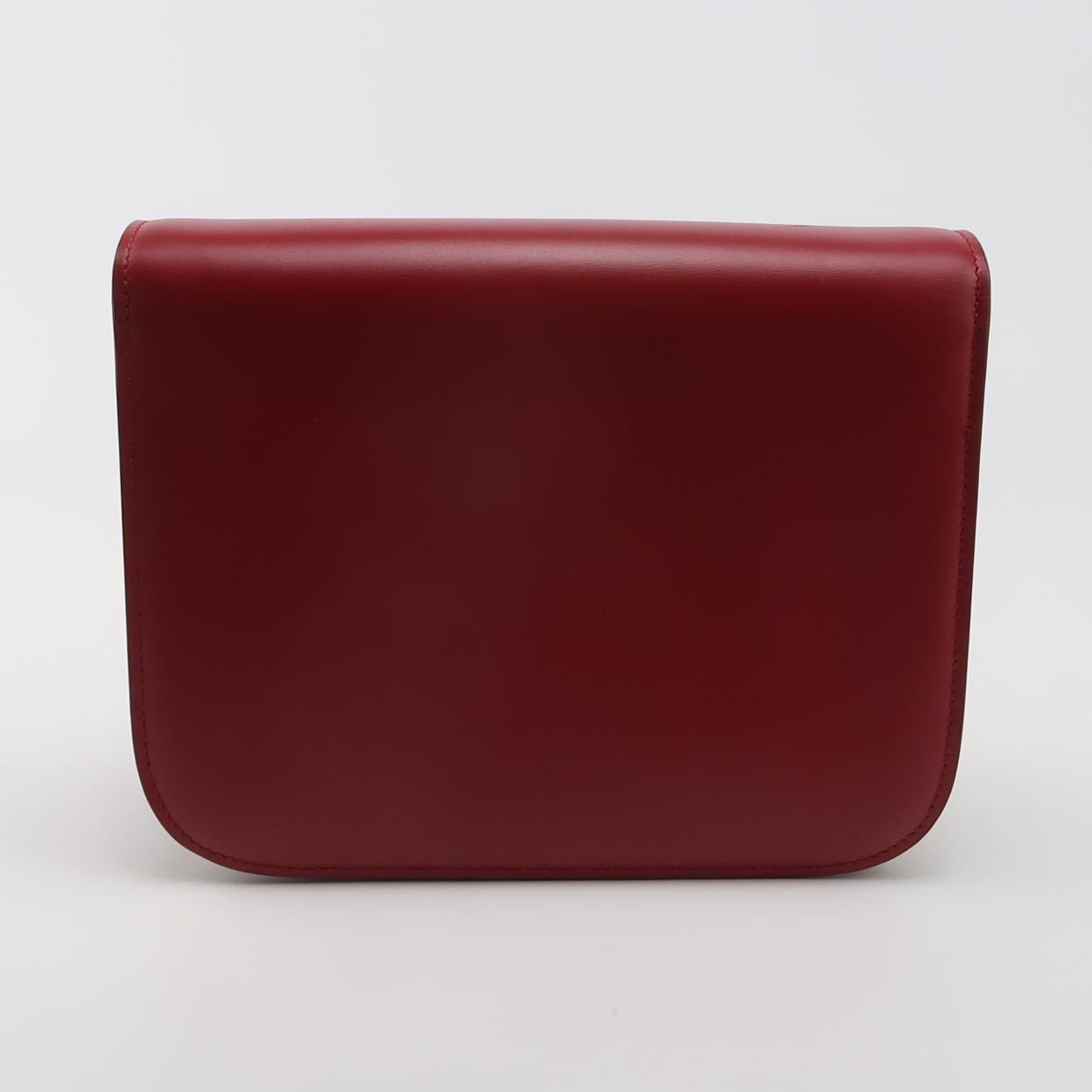 Sac Classic en cuir rouge Celine