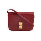 Sac Classic en cuir rouge Celine