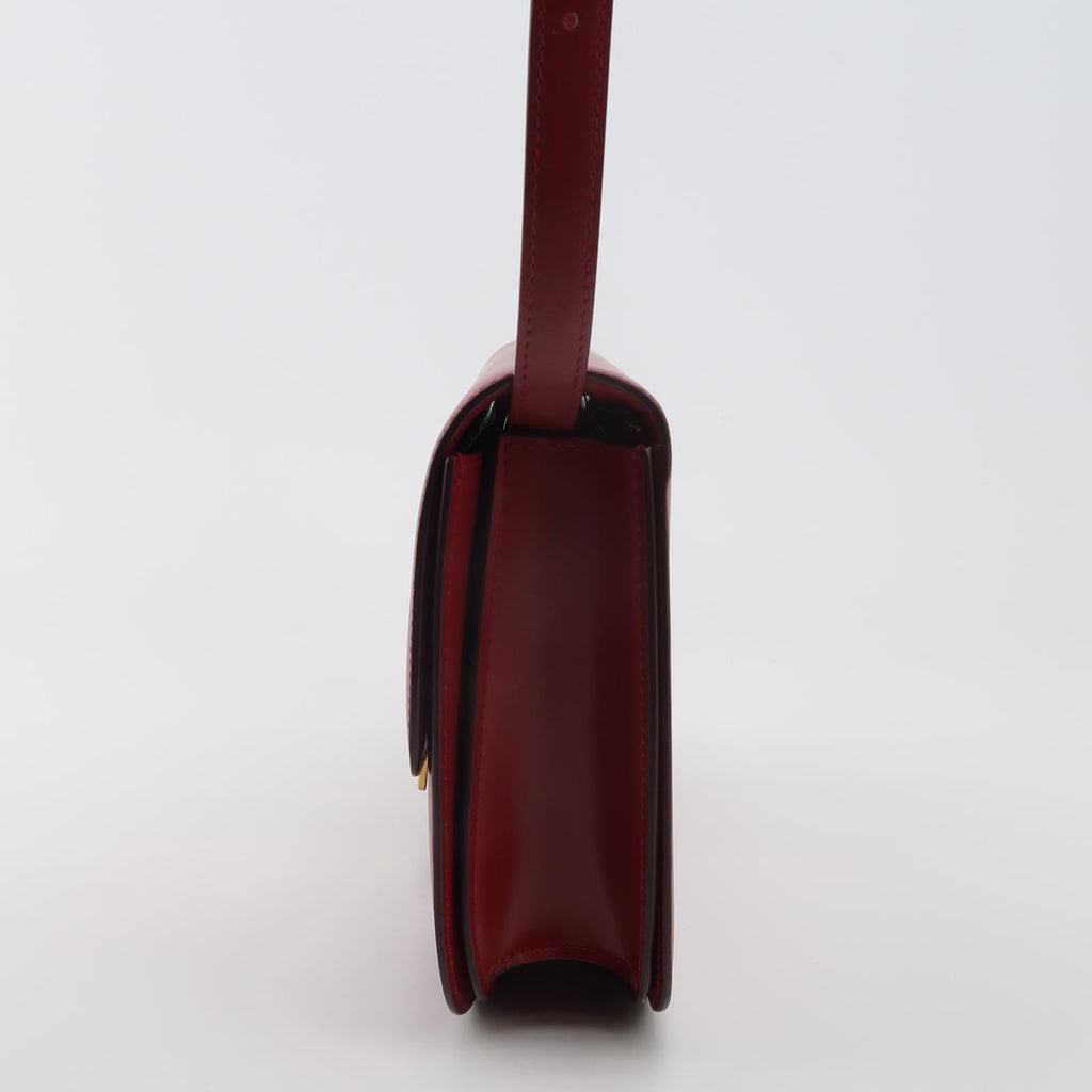 Sac Classic en cuir rouge Celine
