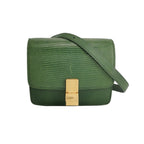 Sac Classic en lézard vert Celine