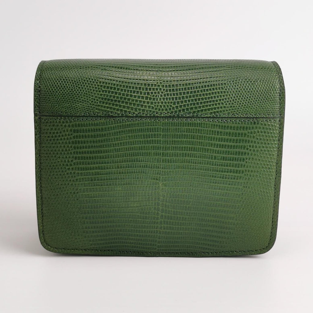 Sac Classic en lézard vert Celine