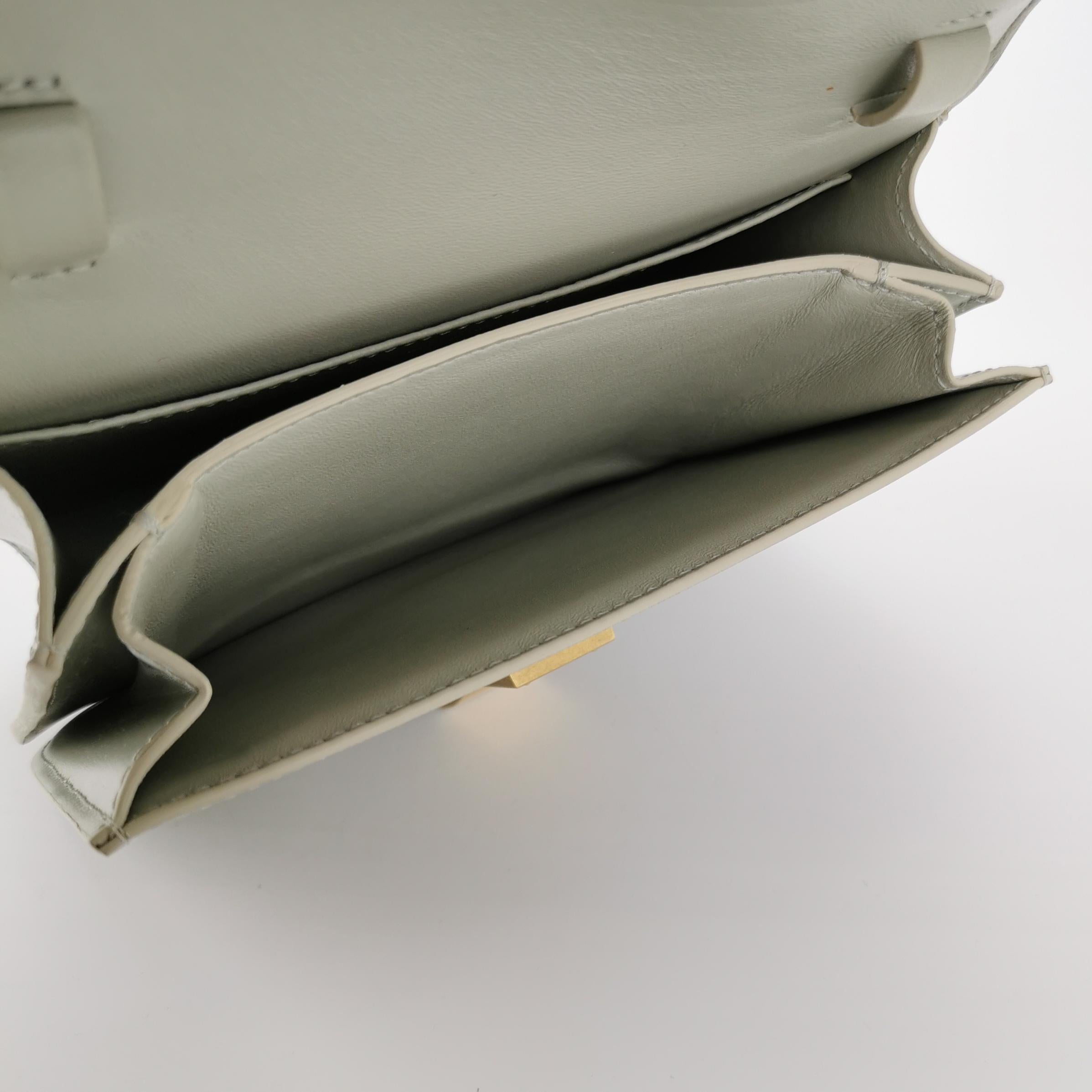 Sac Classic Medium en cuir gris Celine