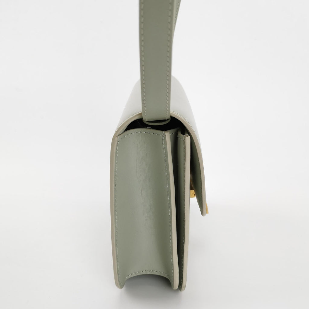 Sac Classic Medium en cuir gris Celine