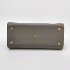 Sac de Jour Small en cuir gris Saint Laurent