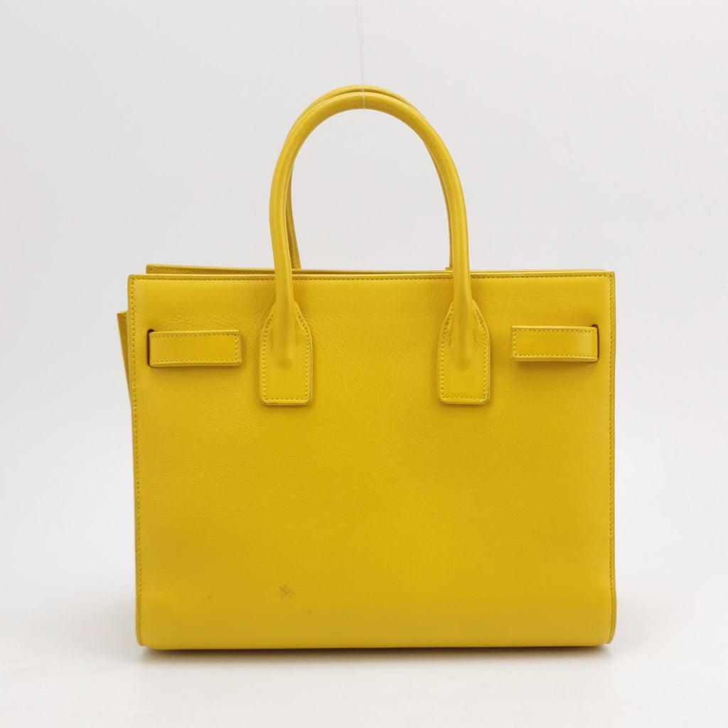 Sac de Jour Small en cuir jaune Saint Laurent